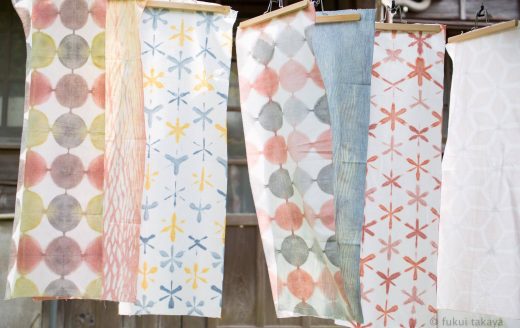 手ぬぐいベンガラ染ワークショップ